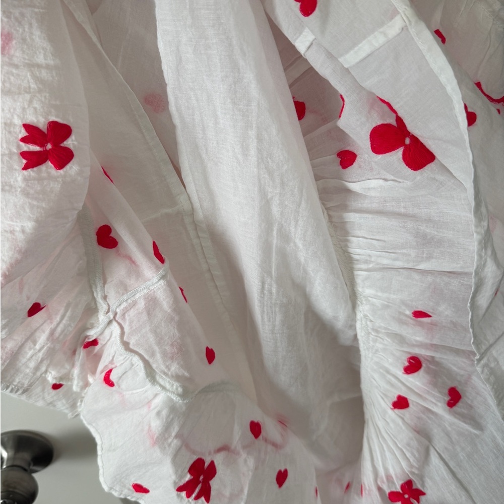 Banjanan White Maxi Dress with Red Accents - Picture 8 of 8